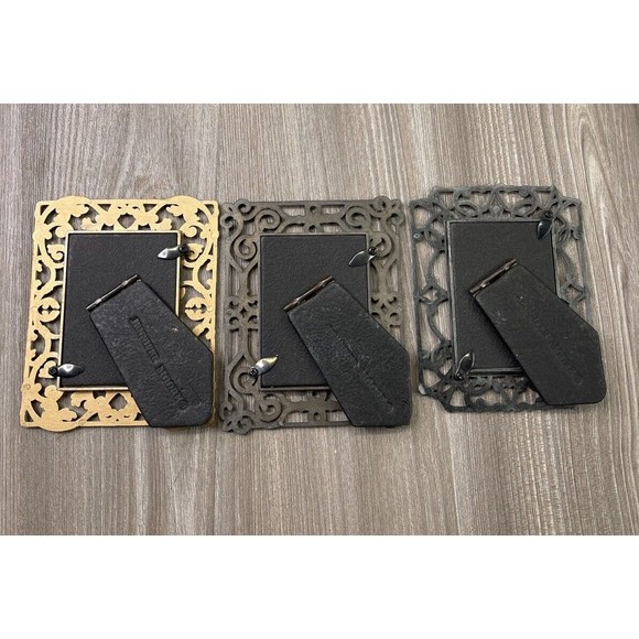 3x Jennifer Moore Frames The Victorian Metal Collection Pewter and Gold Tone - Picture 6 of 8